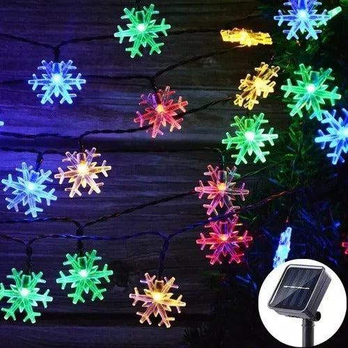 Luces navideñas 5m con Panel solar