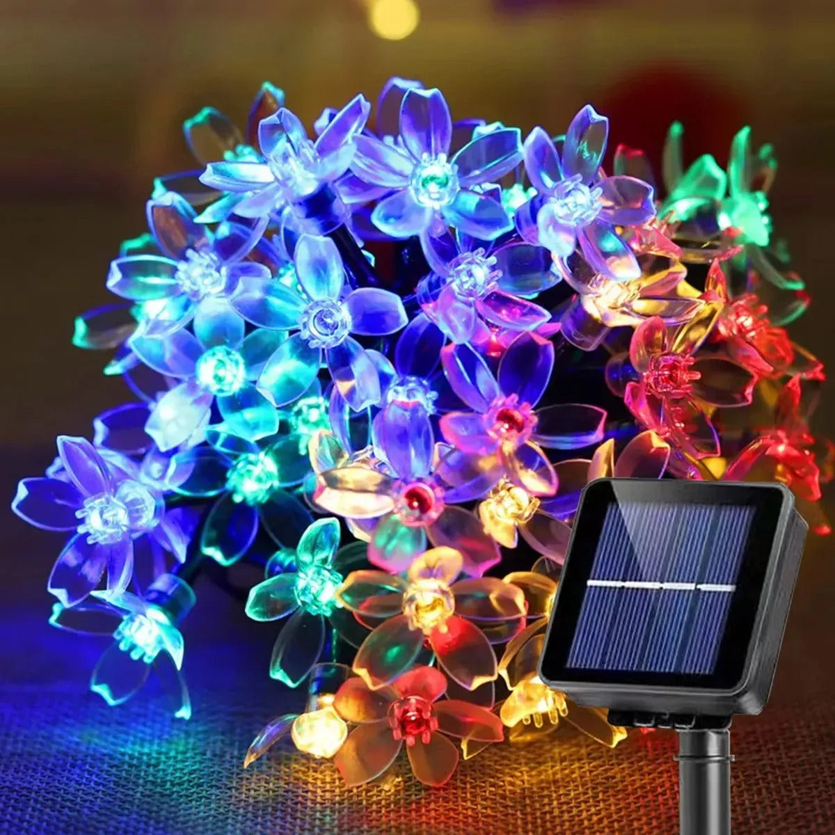 Luces navideñas 5m con Panel solar